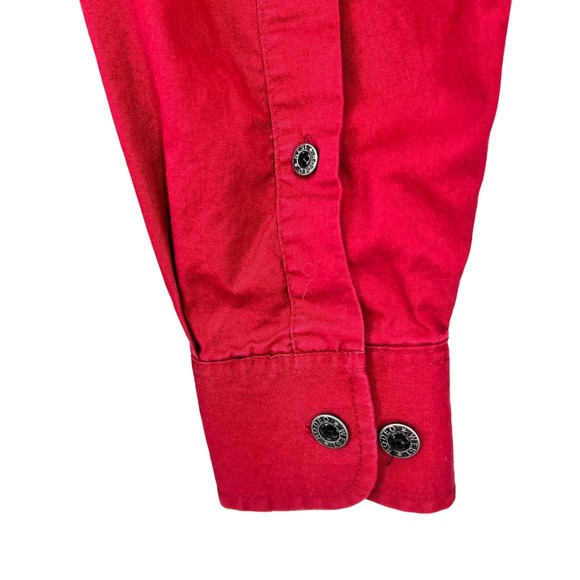 Rodeo West Mens Sz Large Vintage 90s Western Texas Button Down Shirt Top Ranch - Picture 7 of 11